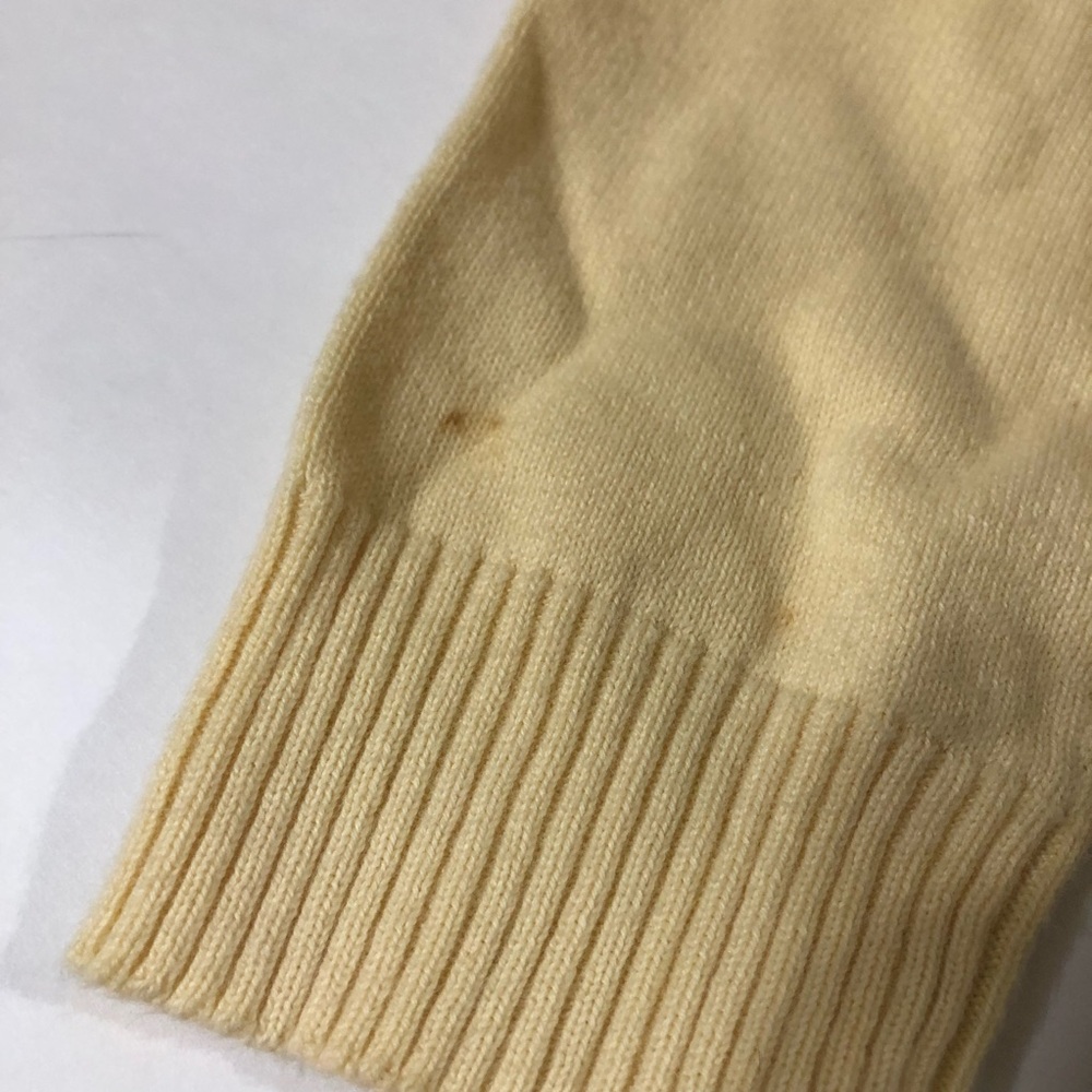 GAP Cream Yellow Cardigan Sweater Lightweight Knit - Picture 4 of 7